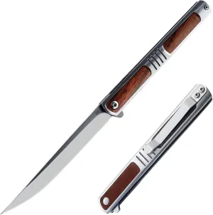 Pocket Knife for Men, Folding Knife with Clip, with D2 Steel Blade, Safety Liner Lock, Sharp Knife for Outdoor Tactical Survival Camping Hunting Fishing, Cool Knifes for Dad