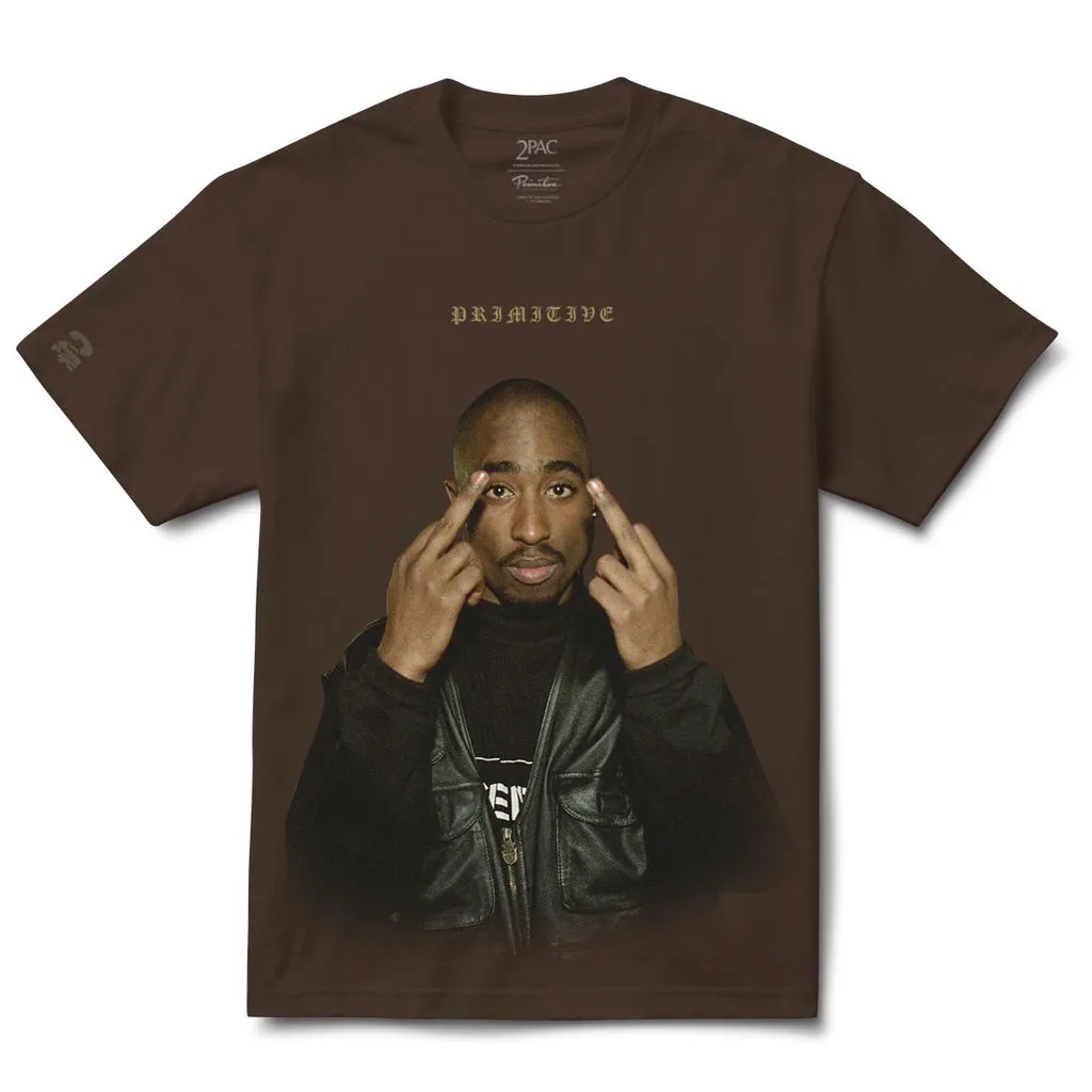 PRIMITIVE ICON HEAVYWEIGHT TEE - BROWN