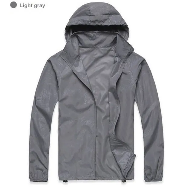 Quick Dry Hiking Jackets Waterproof Sun-Protective Outdoor Sports Coats Skin for men and women Windbreaker RW188