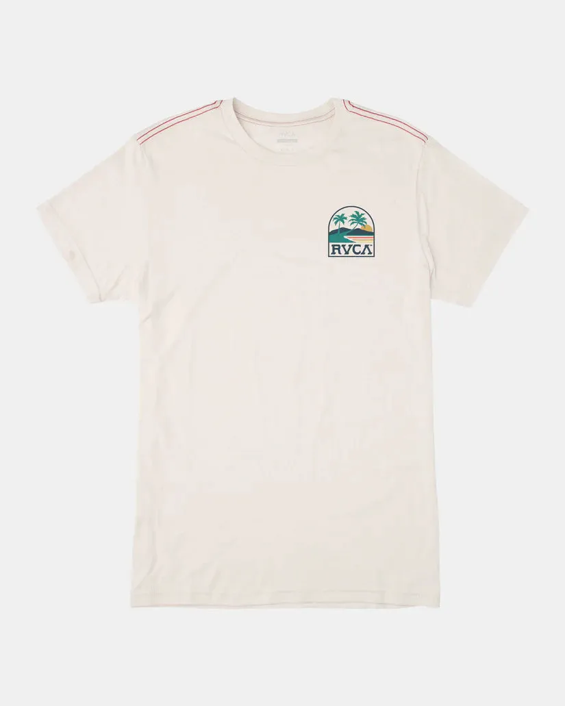 RVCA SUNNY DAYS T-SHIRT - ANTIQUE WHITE
