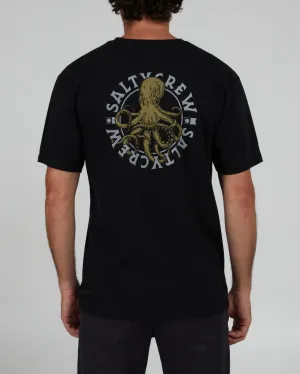 Salty Crew Tentacles Black S/S Premium Tee - BLACK