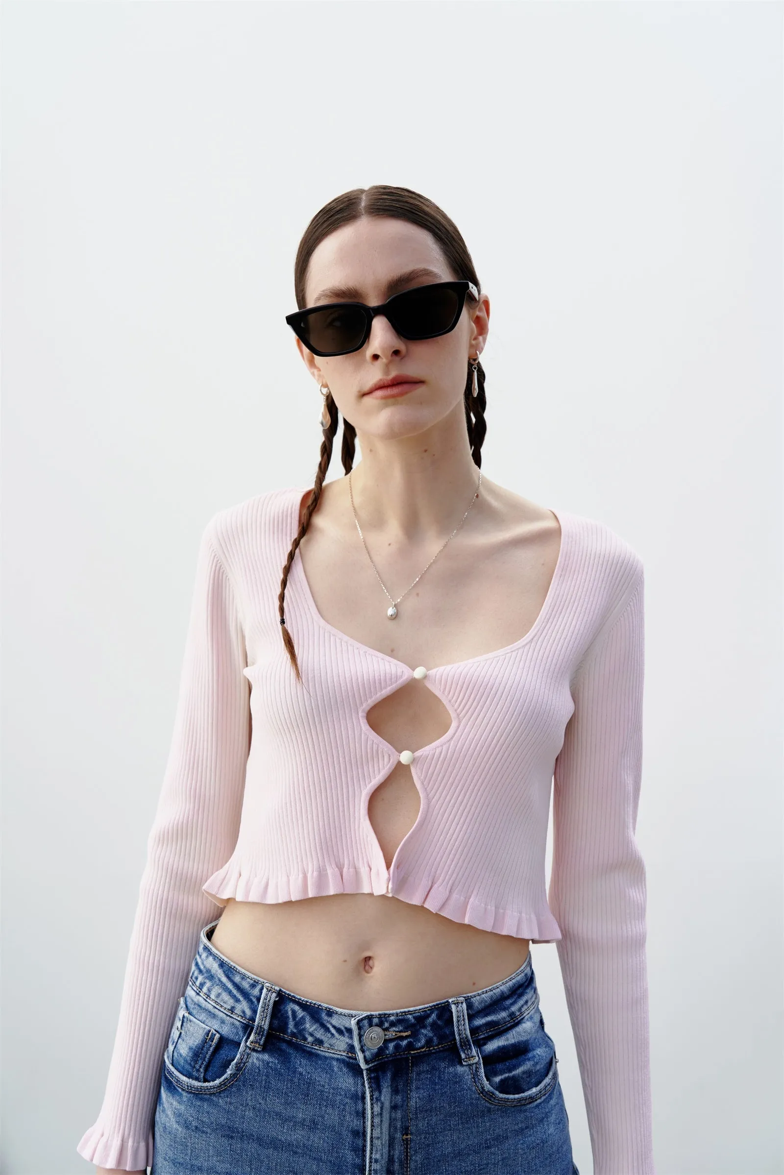 SANDY UV REACTIVE CROPPED CARDIGAN