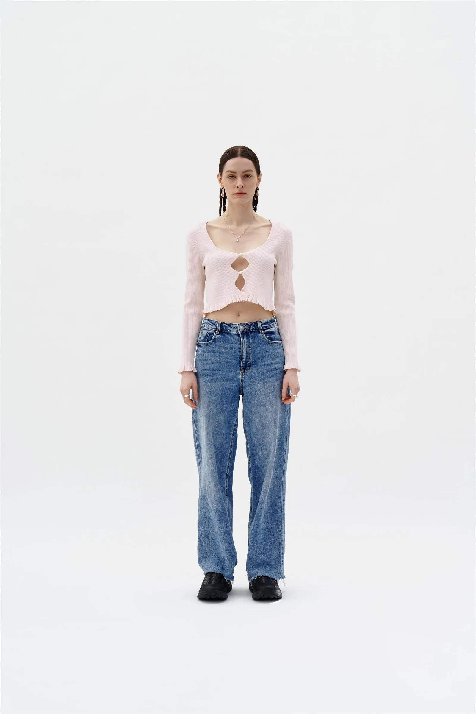 SANDY UV REACTIVE CROPPED CARDIGAN