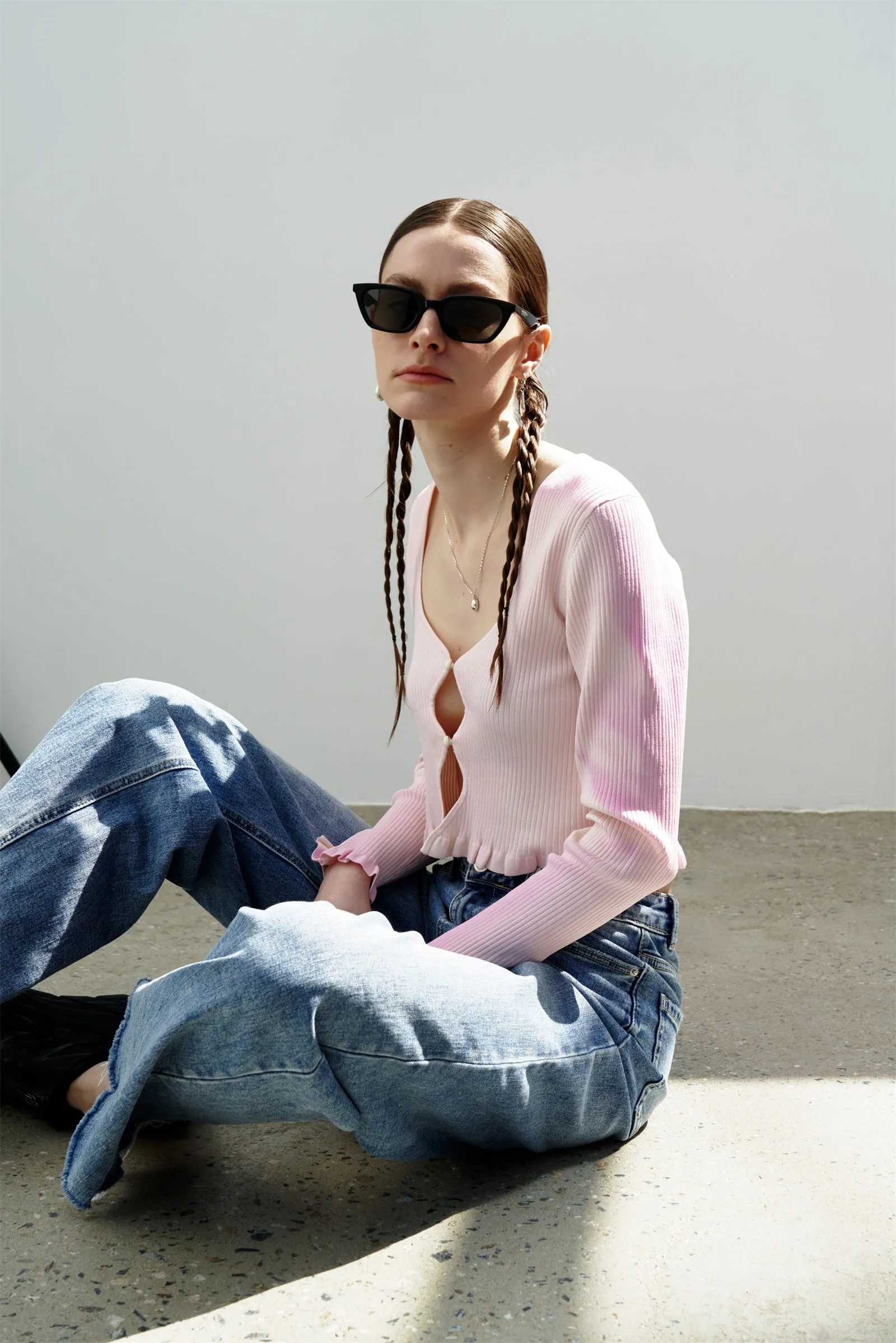 SANDY UV REACTIVE CROPPED CARDIGAN