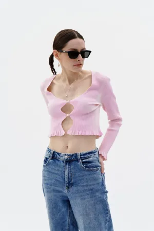 SANDY UV REACTIVE CROPPED CARDIGAN