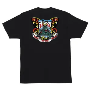 Santa Cruz Godzilla Natas Mothra Mens T-Shirt - BLACK