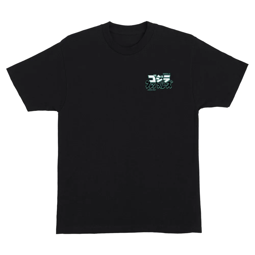 Santa Cruz Godzilla Natas Mothra Mens T-Shirt - BLACK