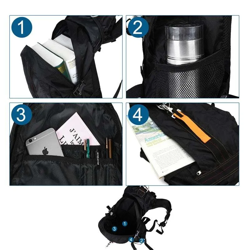 Travel Hiking Backpack for Trekking, Camping, Daypack Lightweight Waterproof