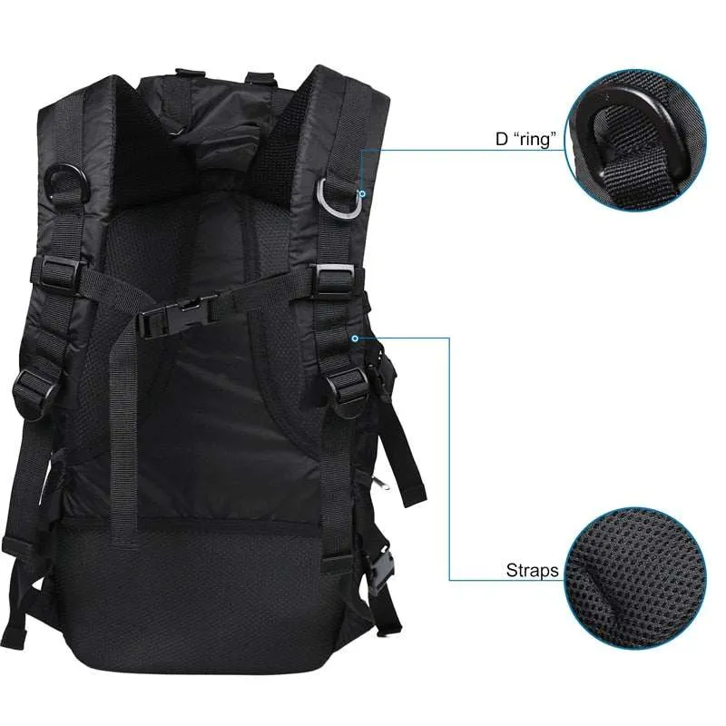 Travel Hiking Backpack for Trekking, Camping, Daypack Lightweight Waterproof