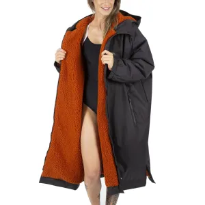 Trespass Adults Oversized Hooded Changing Robe Dry Coat - Dark Grey