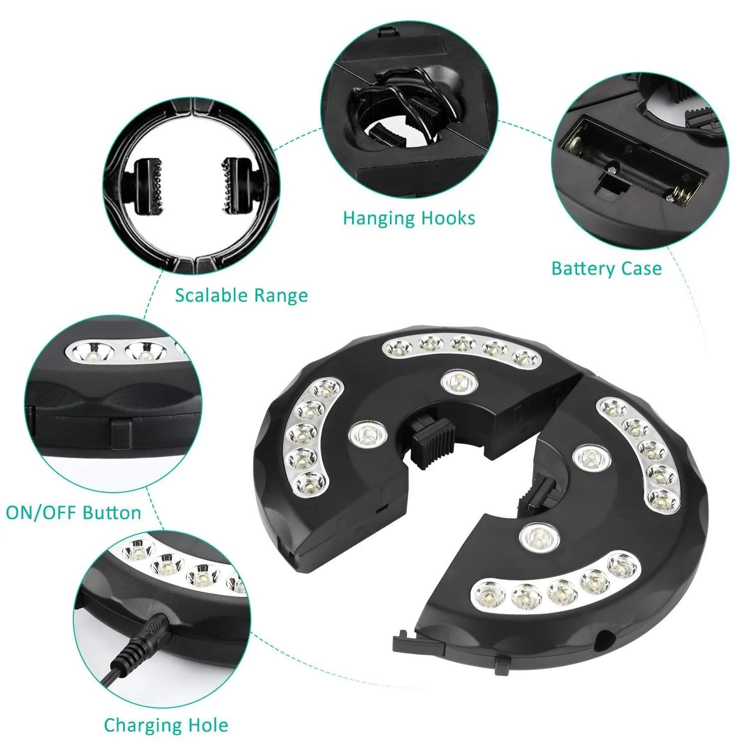 USB Outdoor Poles Tent Camping Lights