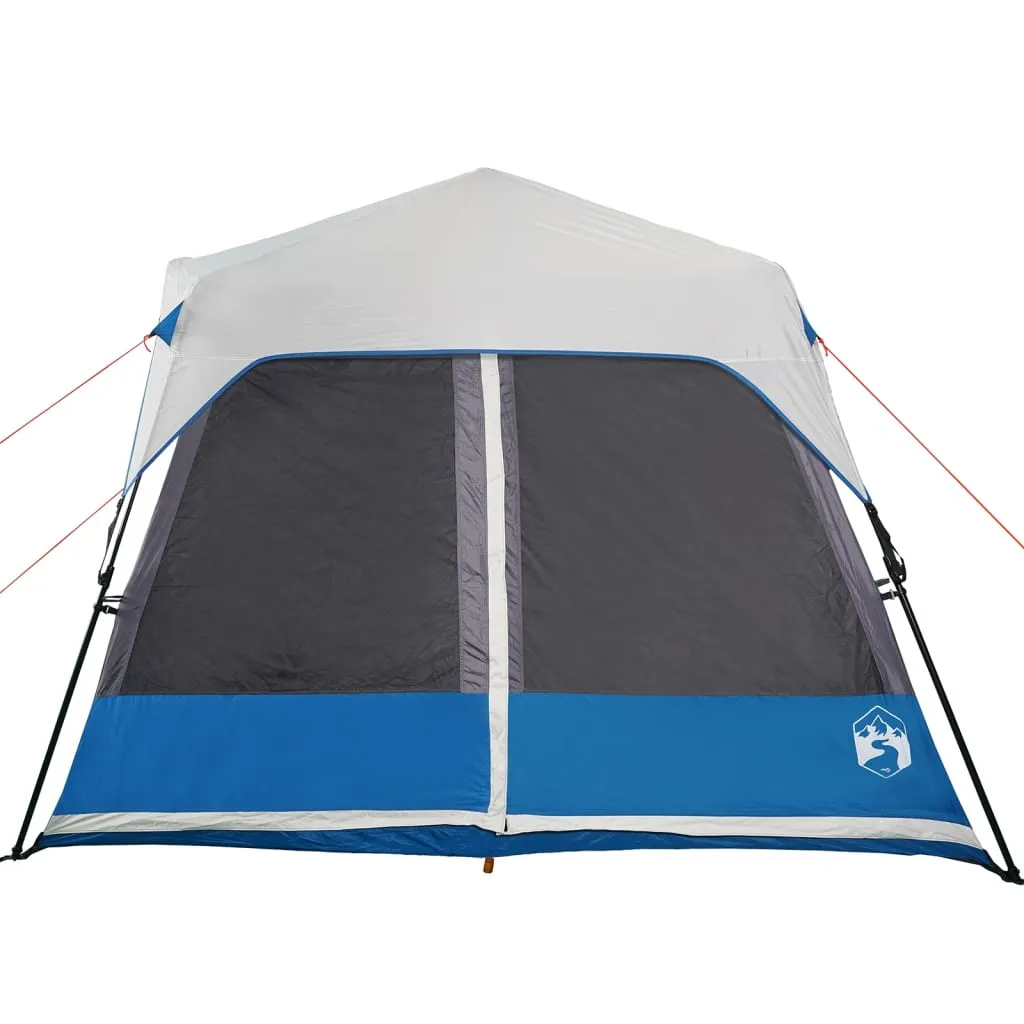 vidaXL Family Tent with LED 9-Person Light Green Quick Release