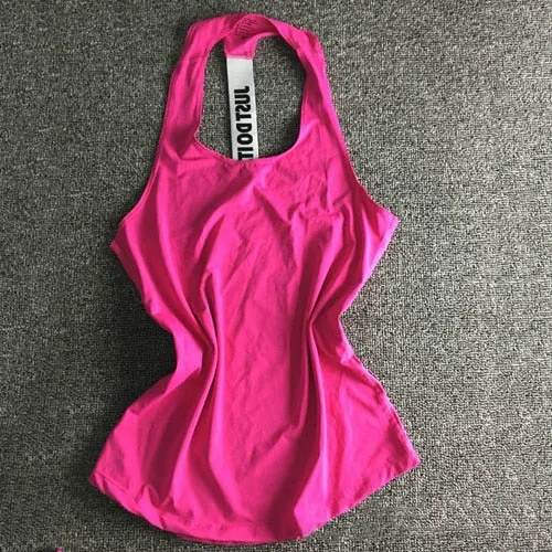 Women Yoga Top Gym Sports Vest Sleeveless Shirts