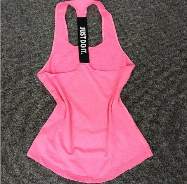 Women Yoga Top Gym Sports Vest Sleeveless Shirts