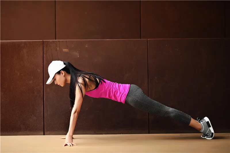 Women Yoga Top Gym Sports Vest Sleeveless Shirts